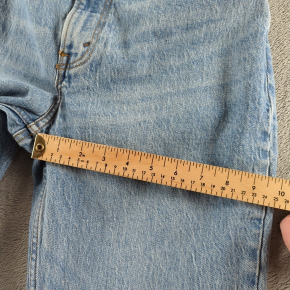 Abercrombie & Fitch 90s Relaxed Jeans Womens 26x30 Blue Light Wash High Rise - Picture 10 of 12